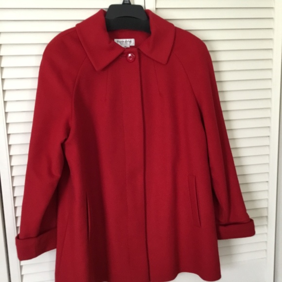 Red Wool Coat - Picture 1 of 9